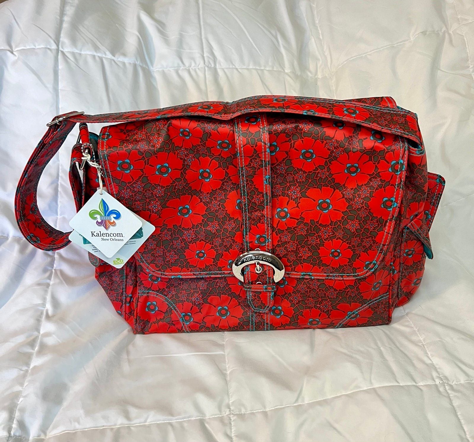 Floral print Kalencom diaper bag 2