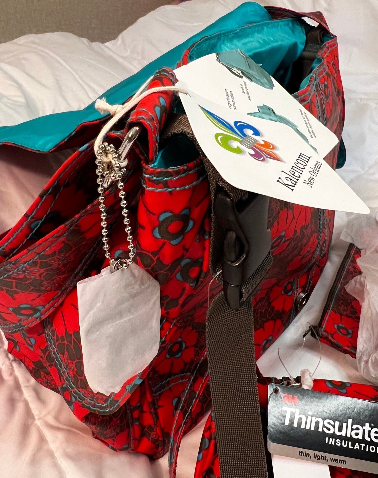 Floral print Kalencom diaper bag 8