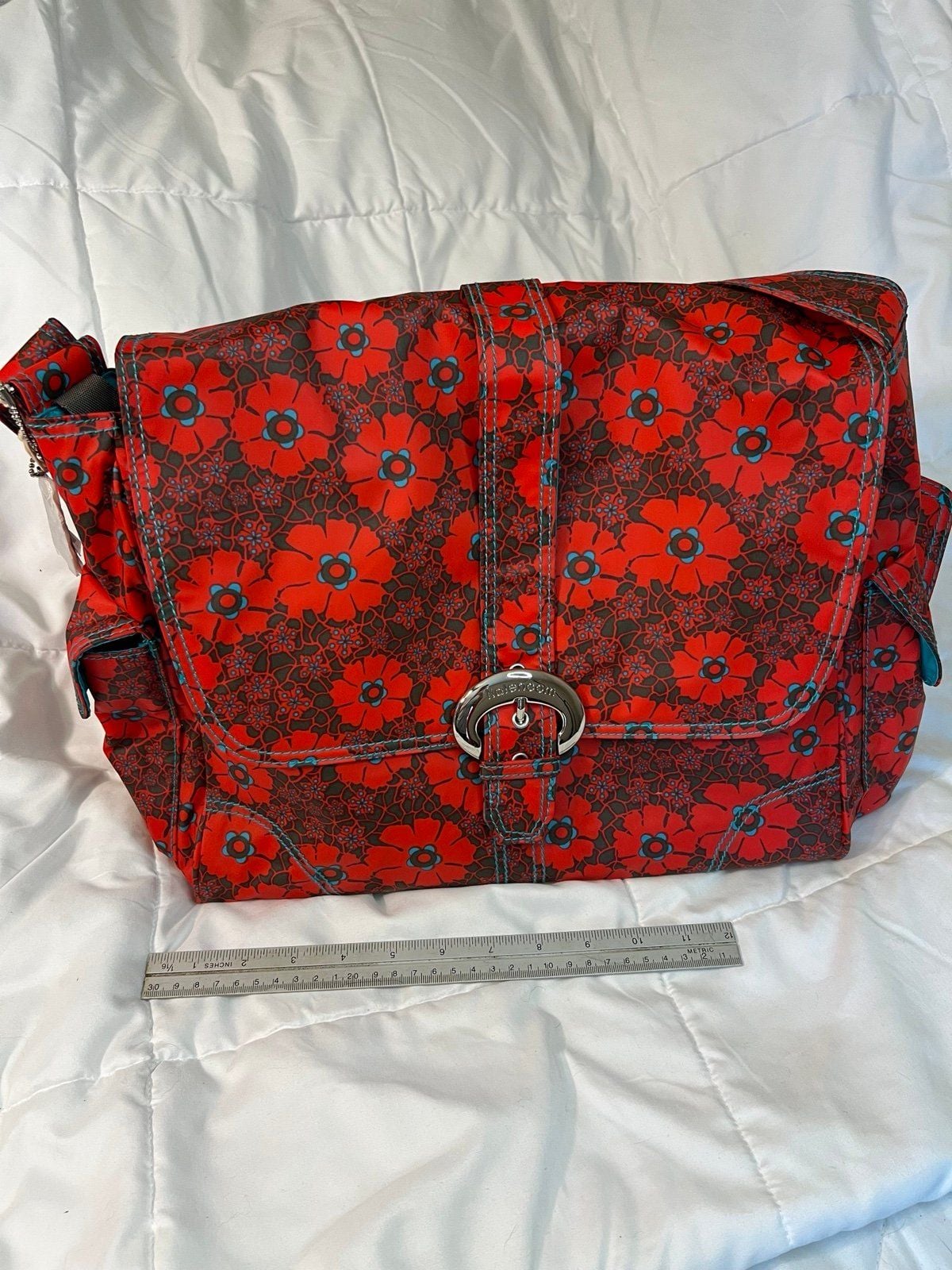 Floral print Kalencom diaper bag 11