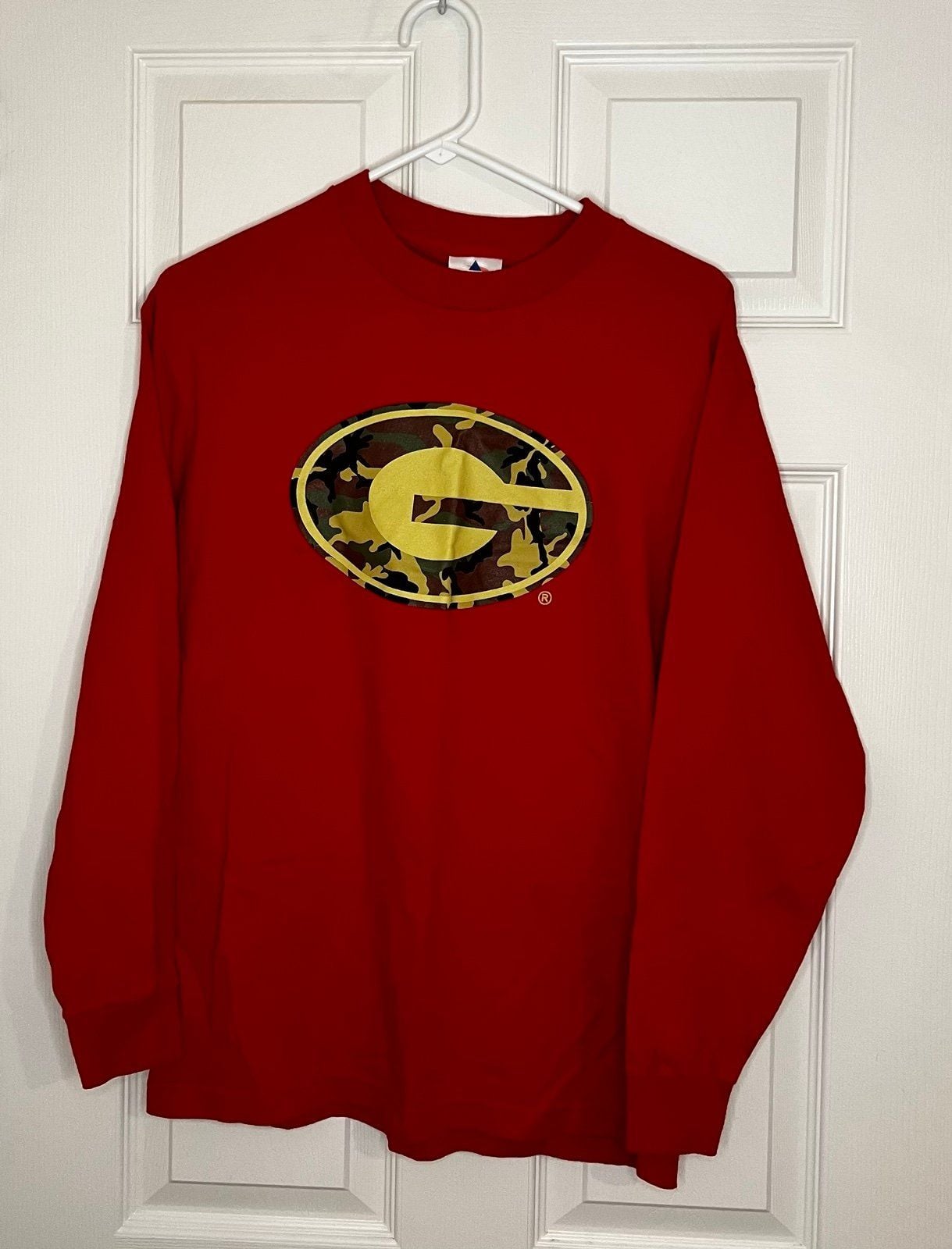 M Long Sleeve red T-shirt with camouflage G 2