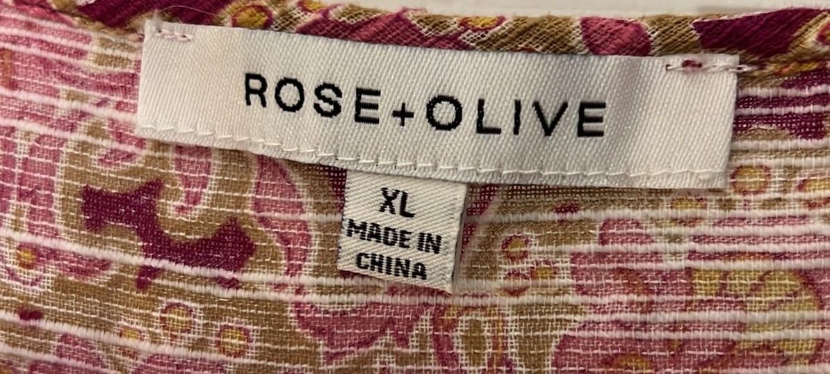 XL Rose + Olive sleeveless top 3