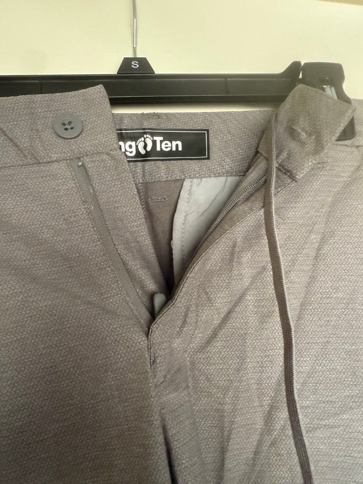 Hang Ten Mens Hybrid Shorts medium Gray Flat Front Size 32 NWT 3