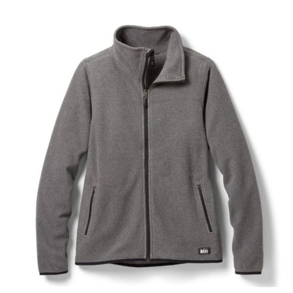 REI Co-op Heather Gray Fleece Jacket keep warm