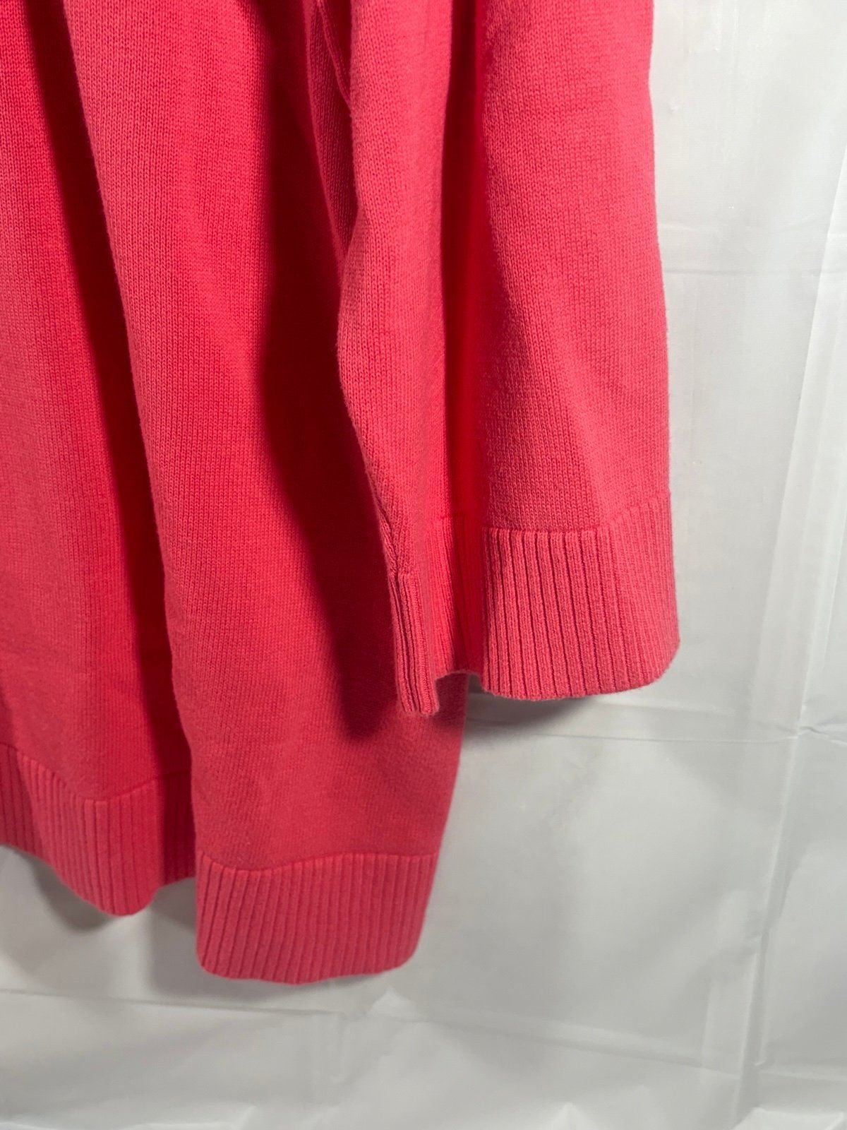 CJ Banks Women’s Cardigan Sweater 1X Red Button Front Plus Size NWT 4