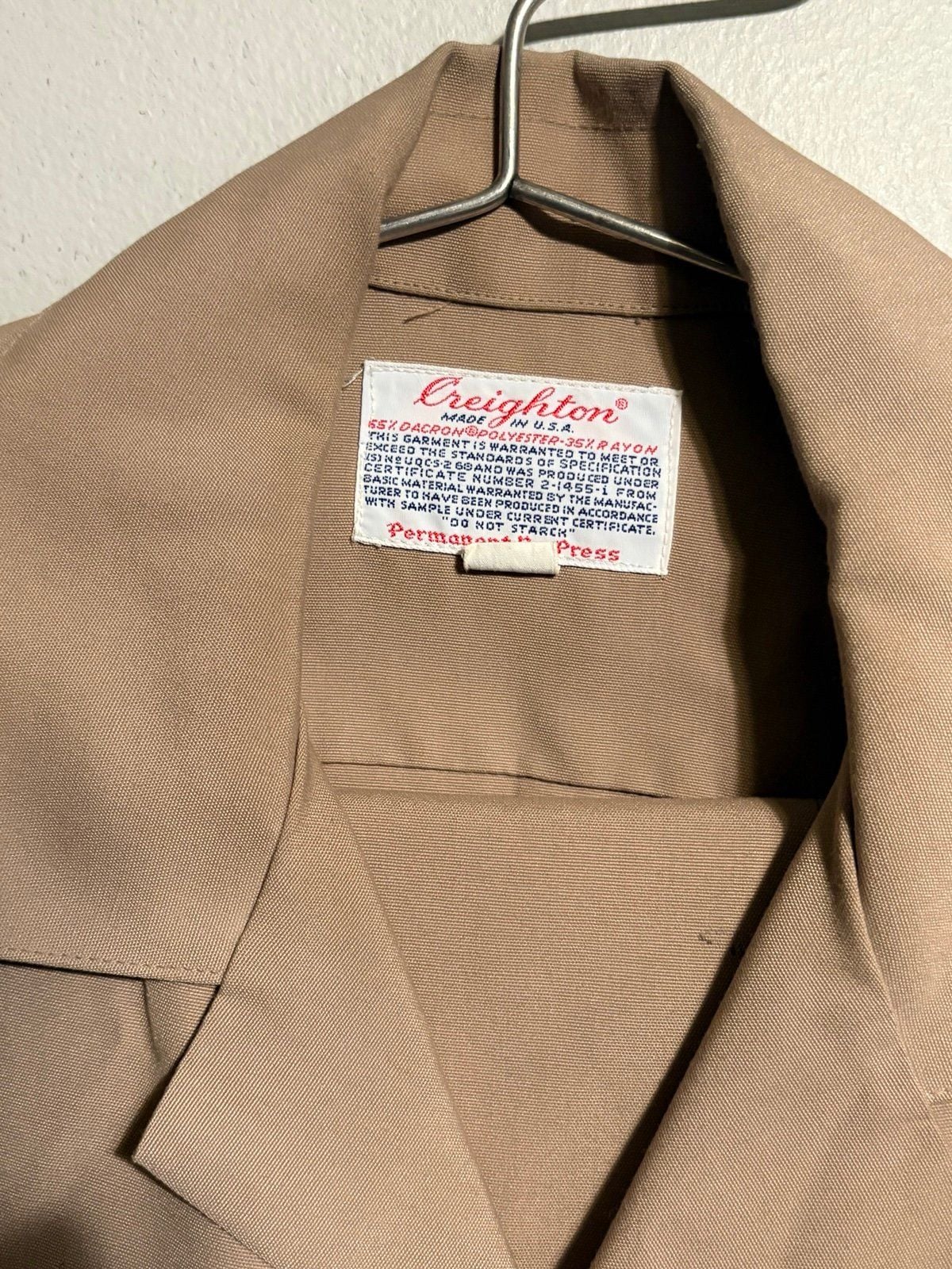 Creighton Military-Style Uniform Shirt & Pants – Khaki – Size Small (14–14½) 2