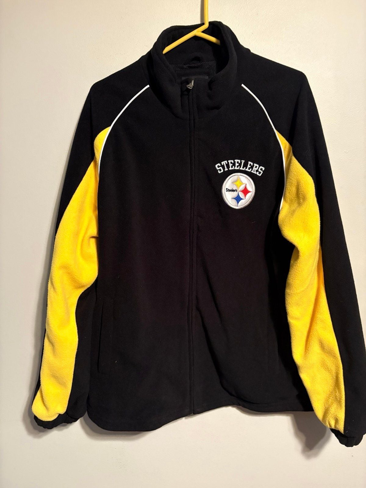 Pittsburgh Steelers NFL Men’s Medium Full-Zip Fleece Jacket 2