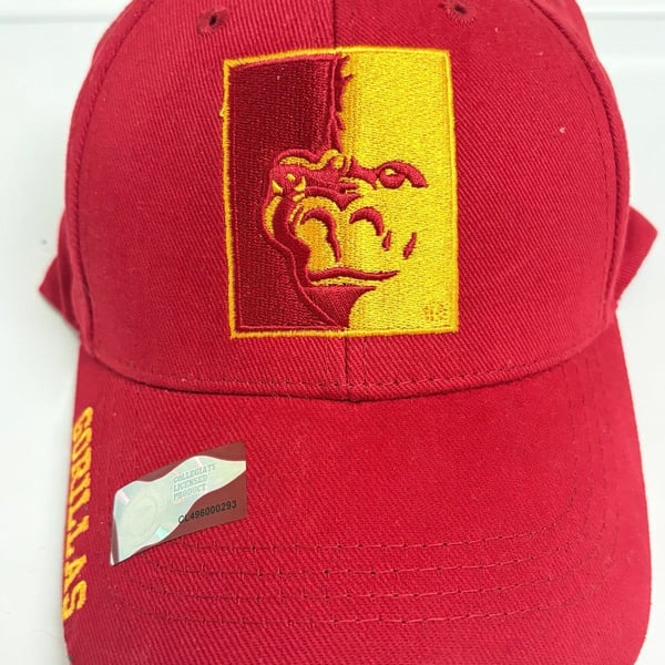 Pittsburg State Gorillas Hat – Red & Yellow Embroidered Logo – Russell Athletic