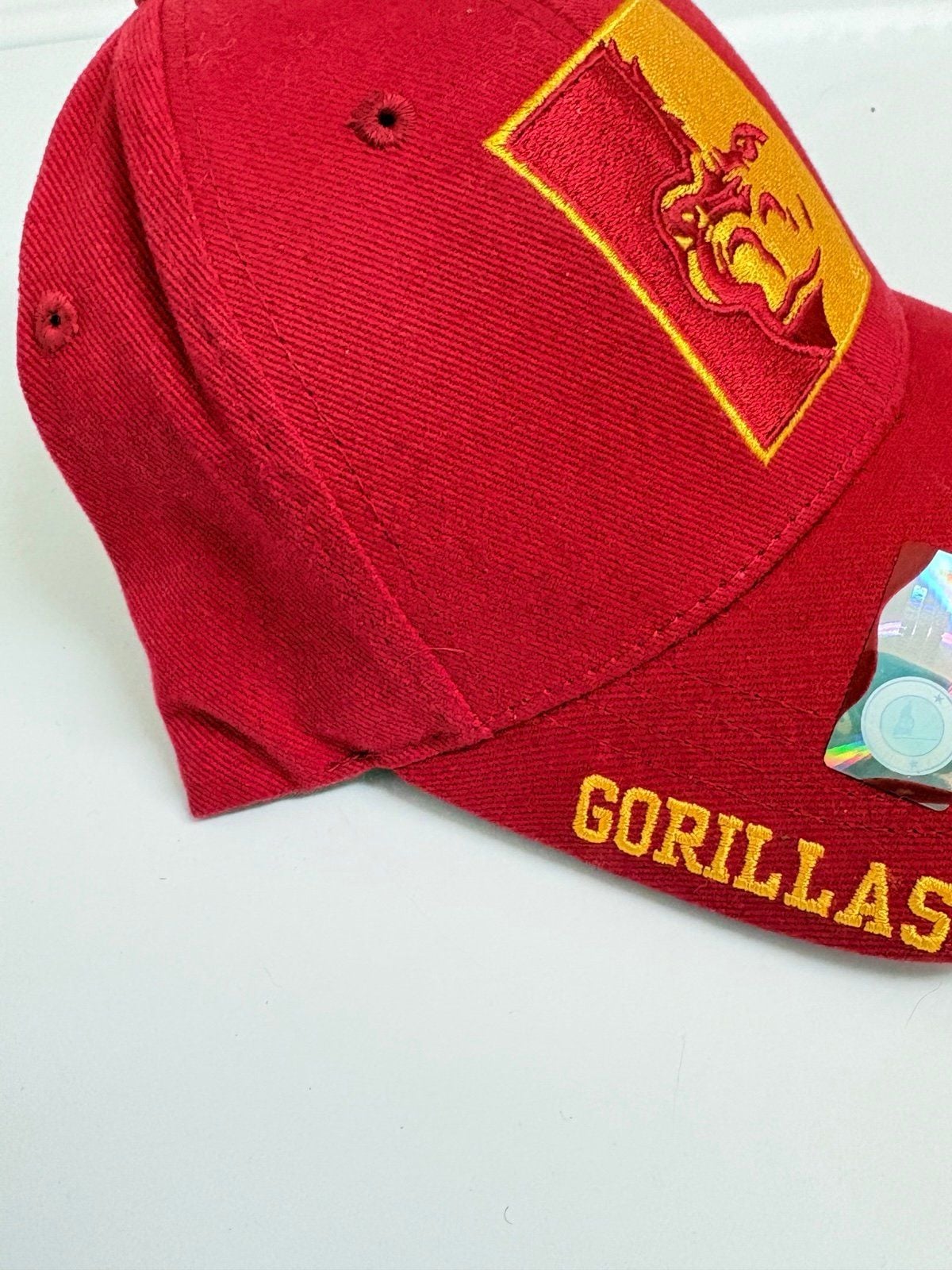 Pittsburg State Gorillas Hat – Red & Yellow Embroidered Logo – Russell Athletic 3
