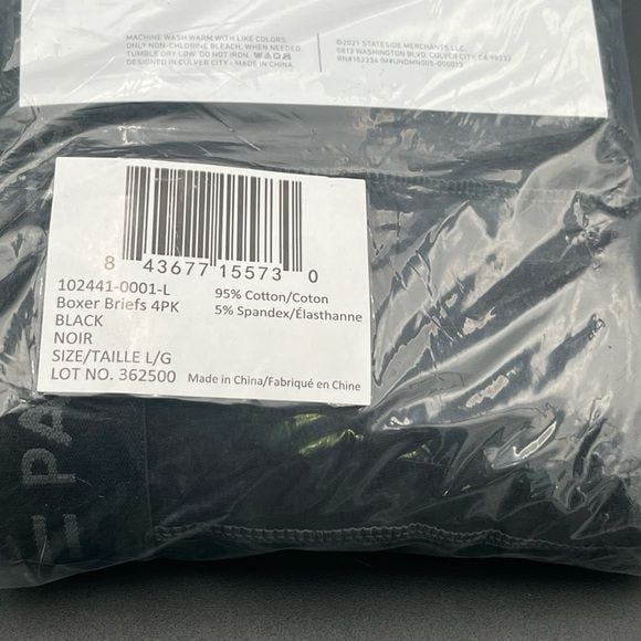 Pair Of Thieves Black Boxers Size L 2