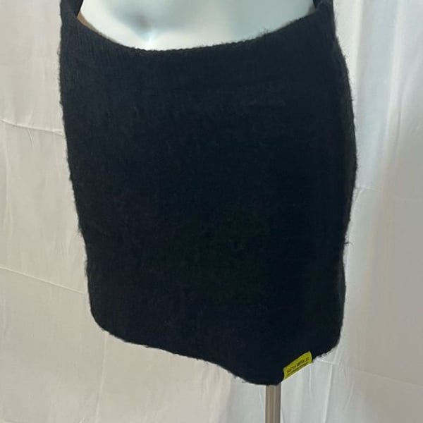 That’s A Awful Lot Of Cough Syrup Black Mohair Skirt