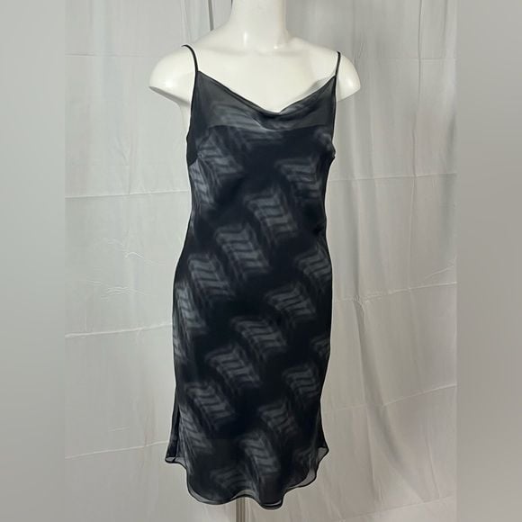 Jade Black and Grey Sheer Mini Dress 2