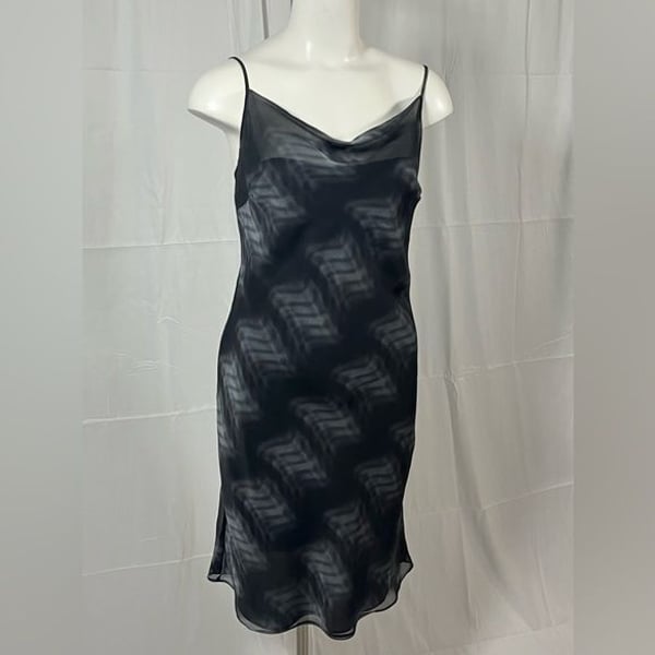 Jade Black and Grey Sheer Mini Dress