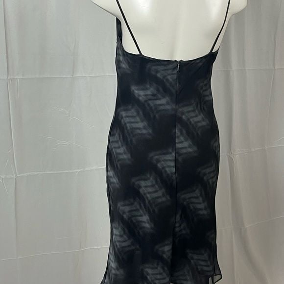Jade Black and Grey Sheer Mini Dress 10
