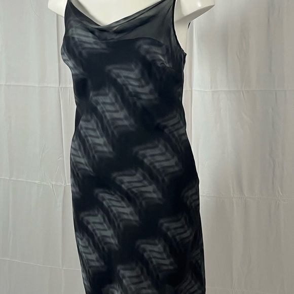 Jade Black and Grey Sheer Mini Dress 6