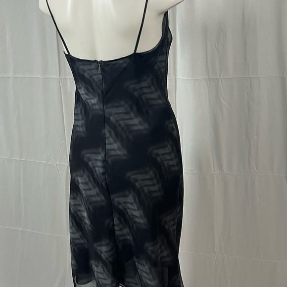 Jade Black and Grey Sheer Mini Dress 8