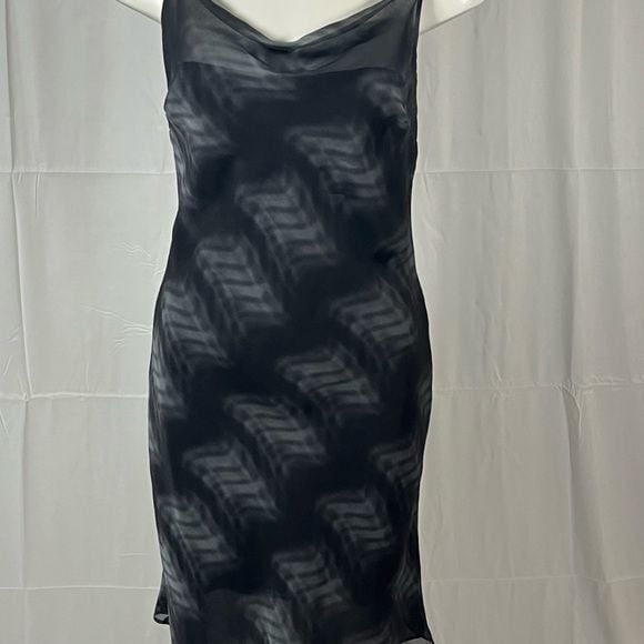 Jade Black and Grey Sheer Mini Dress 5