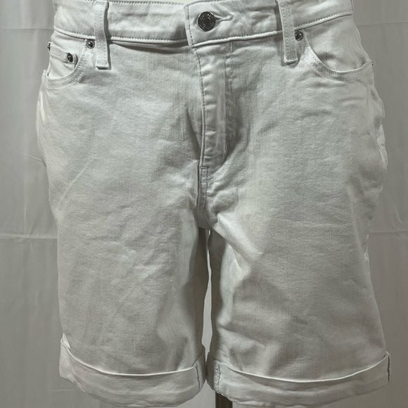 White DKNY Bermuda Shorts SZ 16 7