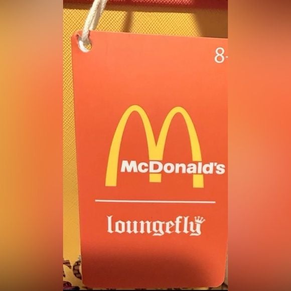 McDonald's Vintage Fry Kids Triple Pocket Mini Backpack Loungefly 10
