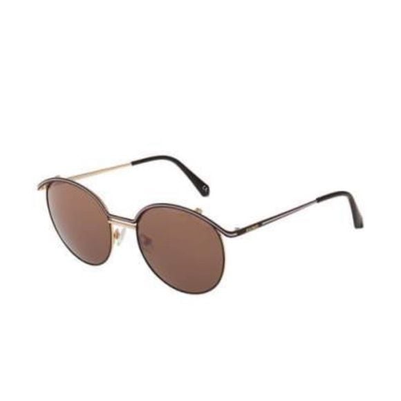 Balmain Round, Half-Rimmed Metal Sunglasses, NWT 1