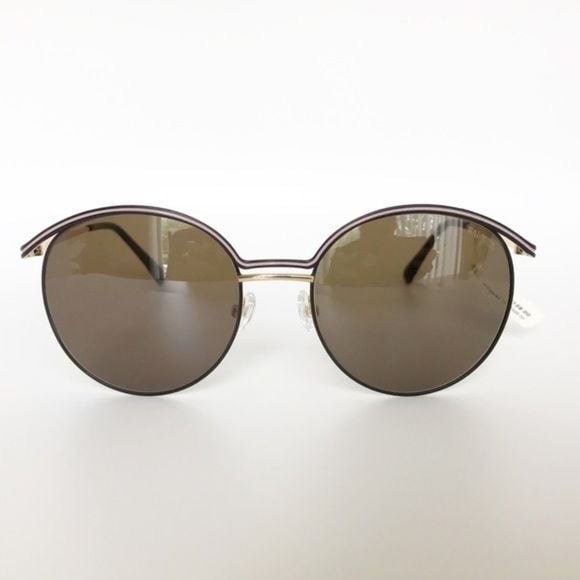 Balmain Round, Half-Rimmed Metal Sunglasses, NWT 3