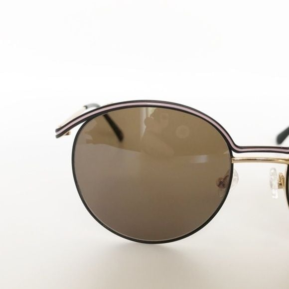 Balmain Round, Half-Rimmed Metal Sunglasses, NWT 4