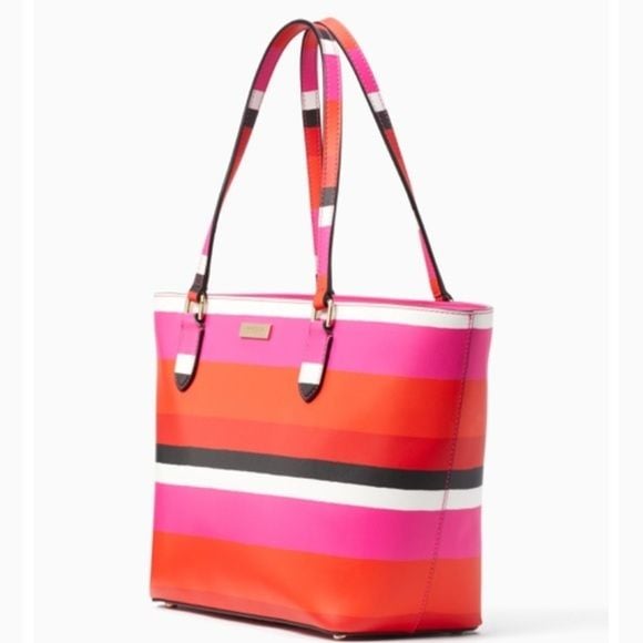 Kate Spade Laurel Way Bonita Stripe Tote & Wallet 4