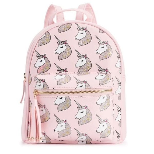 OMG Accessories Glitter Unicorn Mini Backpack NWT