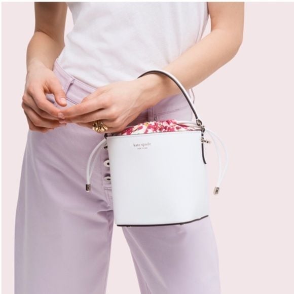 Kate Spade Pippa Small White Bucket Bag, NWT 3