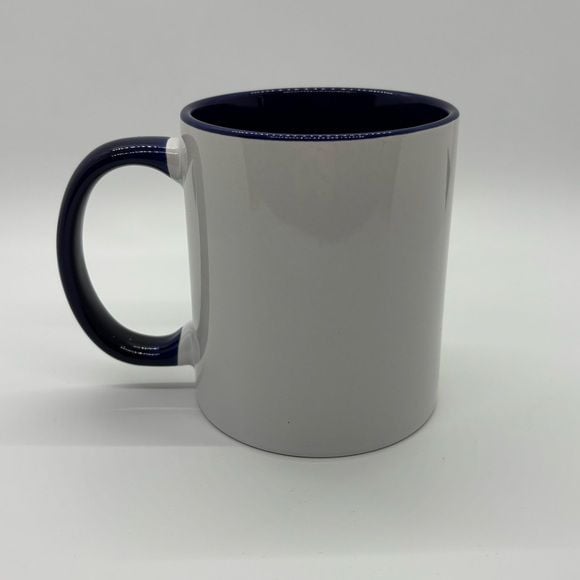 White and Blue Mug with Quote 4