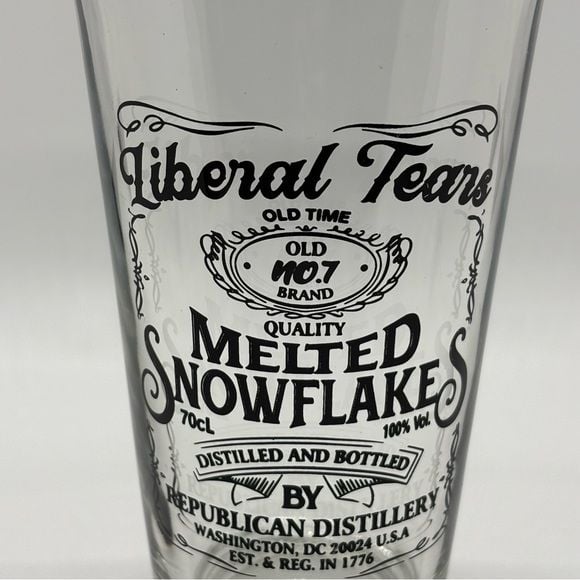 Liberal Tears Melted Snowflakes Glass 3