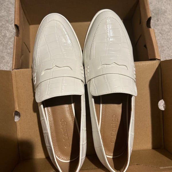 Womens white loafer