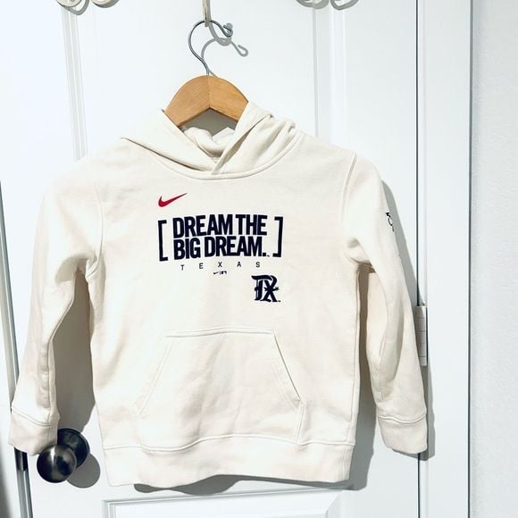 Nike Kids White Hoodie with Dream Graphic 2