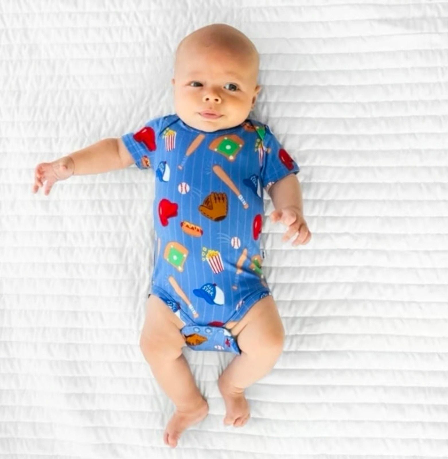 Little sleepies blue all star baseball bodysuit 5
