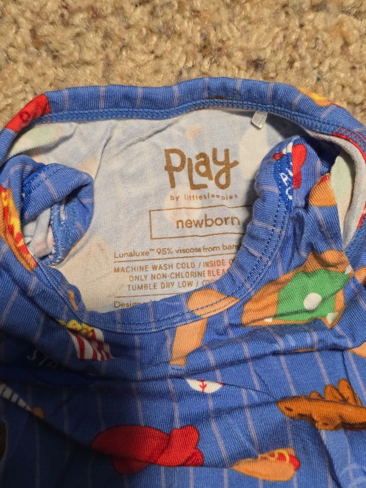Little sleepies blue all star baseball bodysuit 4