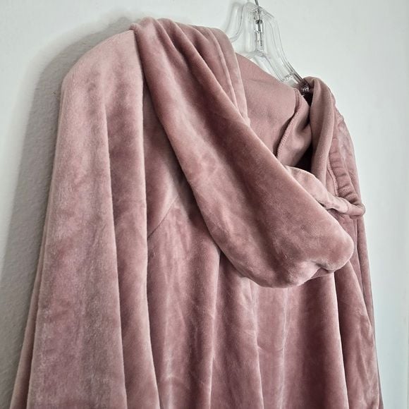 Alfani Velour Hoodie XXL Blush Pink | Soft Luxe Lounge Pullover Hooded Top 10