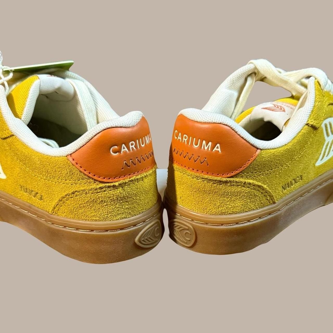 Cariuma Naioca Yellow Suede Skater Sneakers, Women's 7.5 / Men's 6 4