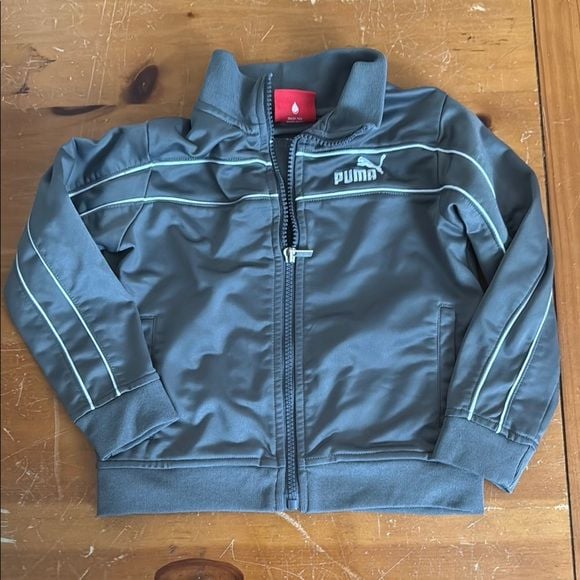 PUMA Charcoal/light grey Tracksuit with Logo 4
