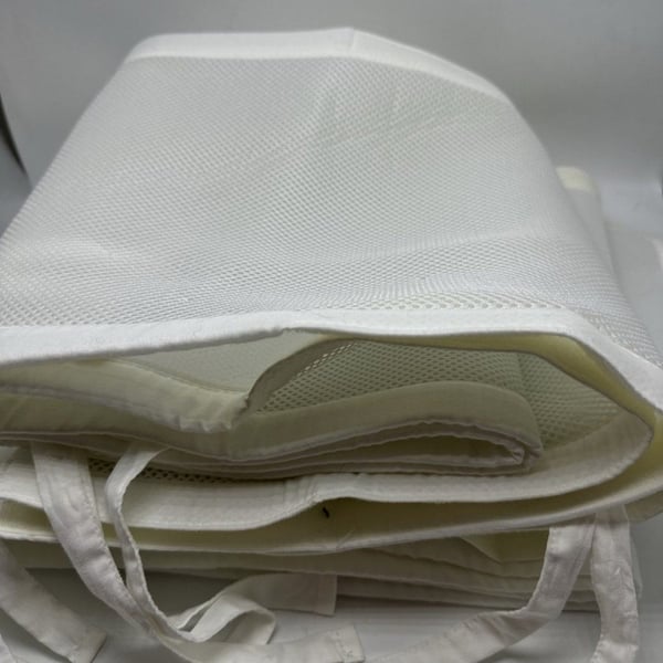 BreathableBaby Mesh Crib Liner - Safe & Breathable (White)