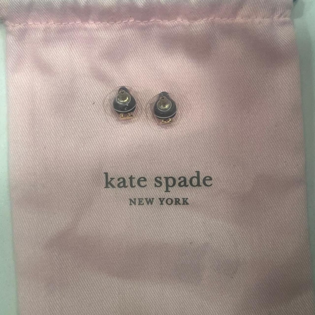 Kate Spade New York Penguin Faux Pearl Stud Earrings - Like New with Dust Bag 3