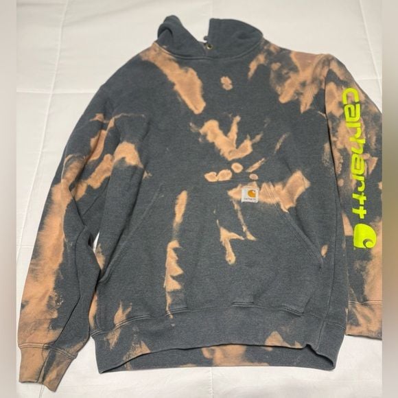 Carhartt Men's Turtleneck Sweater - Black and Tan Tie-Dye 2