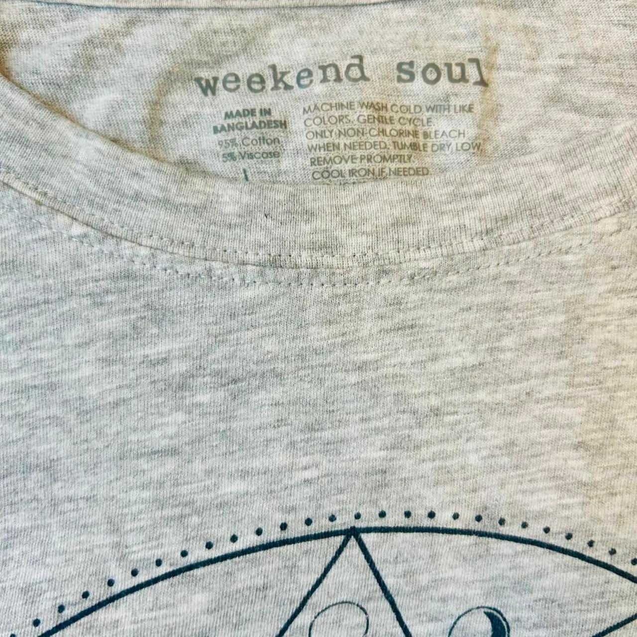 Weekend Soul Moon Child Butterfly Pajama Set - Gray Long Sleeve & Shorts 2