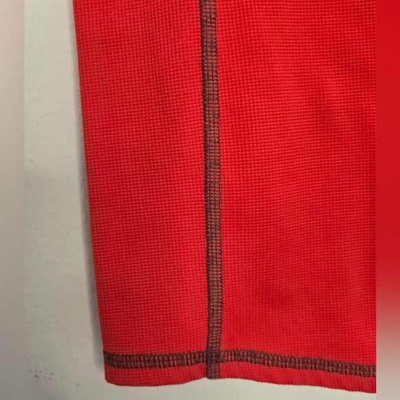 L.L. Bean Vibrant Red Waffle Knit Top 5