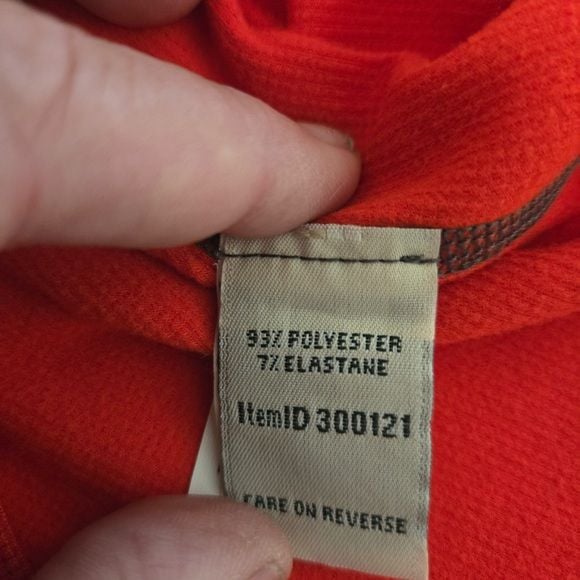 L.L. Bean Vibrant Red Waffle Knit Top 11
