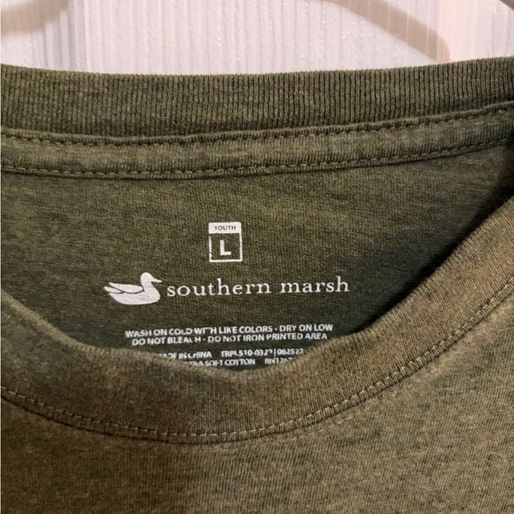 Southern Marsh Youth Olive Tee 4