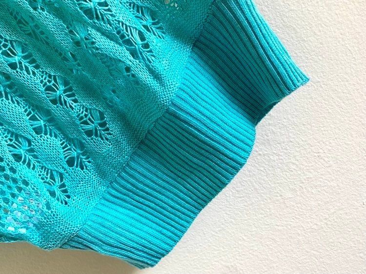 C’est Toi Knit Wing Arm Pullover Top - M 4