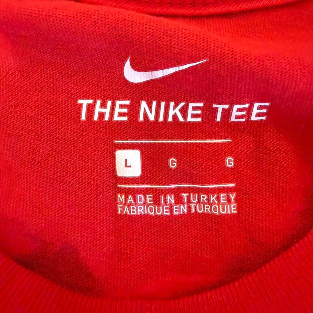 Nike Ramen Noodle Graphics Red Cotton T-Shirt Size L 5