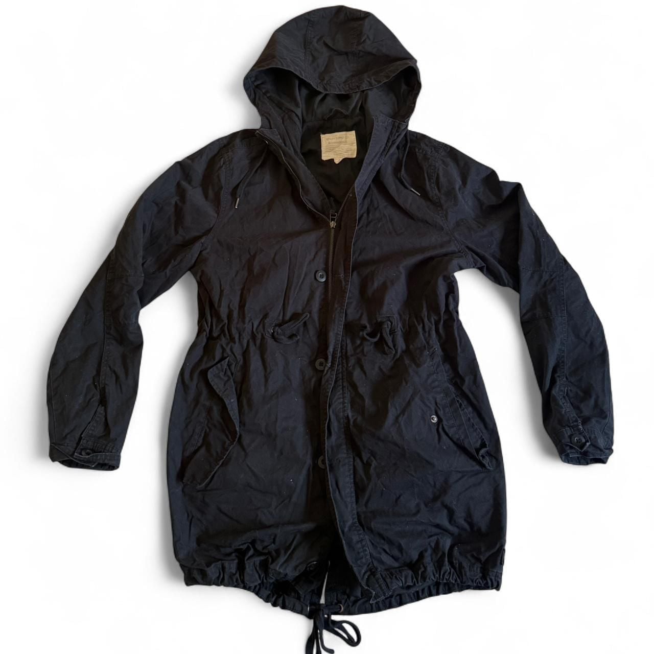 Cotton On Utility Supply Co. Black Parka Jacket with Hood, Size S 2