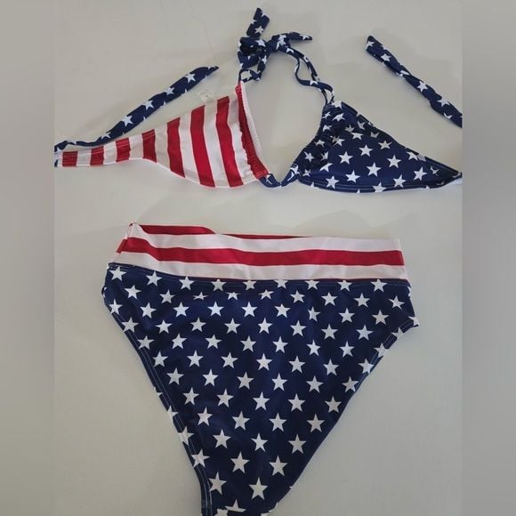 Bikini Red White and Blue Stars & Stripes American 8