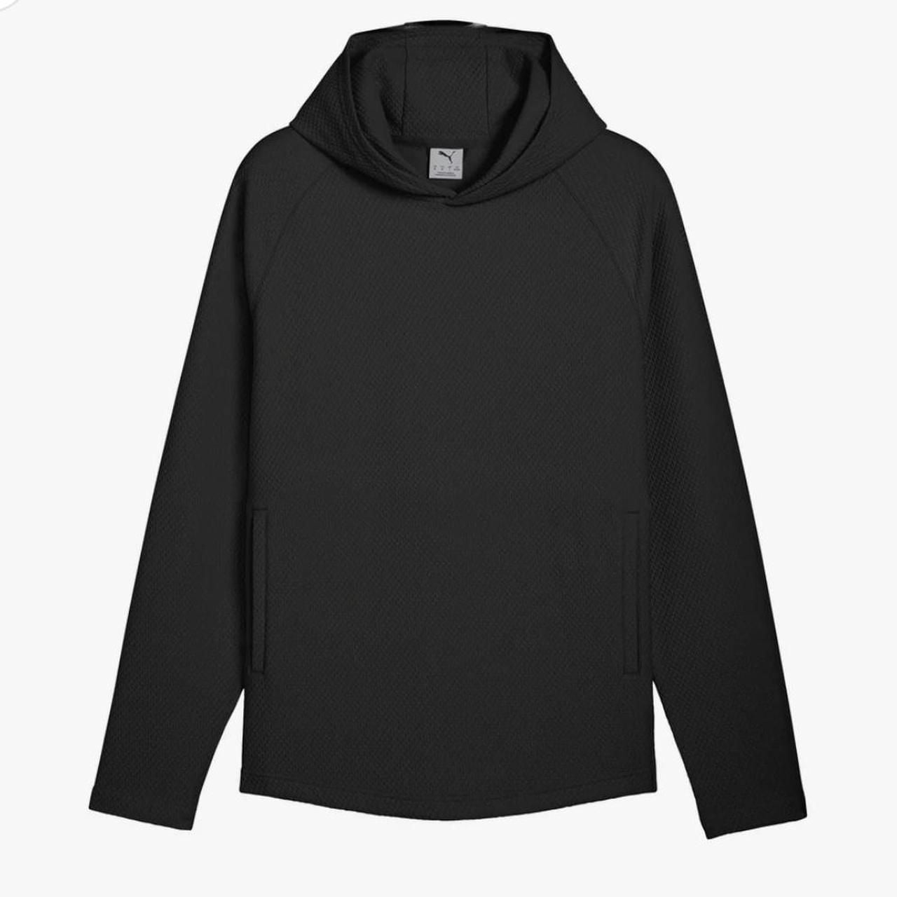 NWT Puma Boulder 2.0 Golf Hoodie, Black Textured Active Pullover, Men's L 2