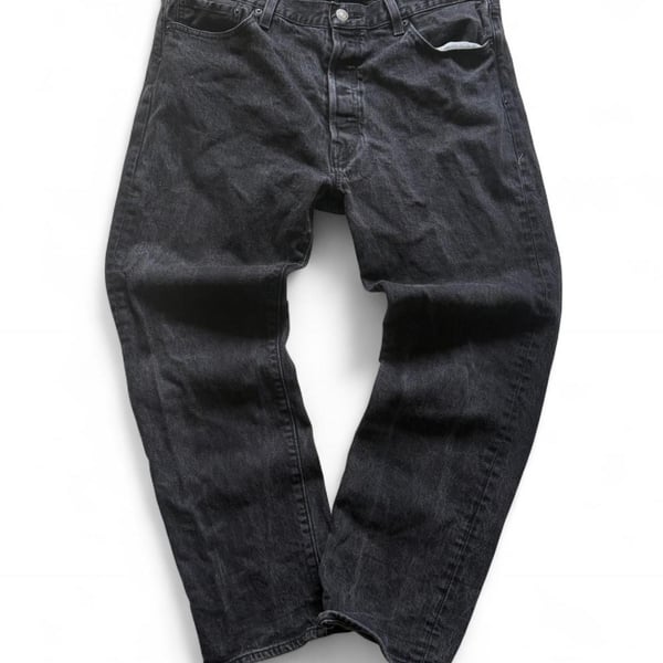 Vintage Levi's 501 Original Fit Black Denim Jeans 36x29